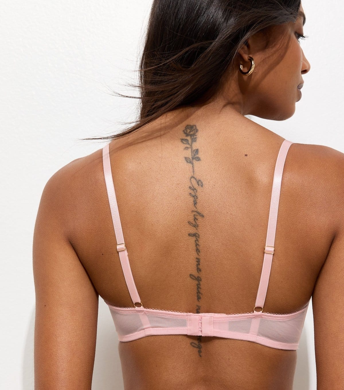 New Look Women's Pink Lace Push Up Bra New Look - 4