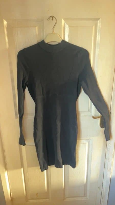 Bershka black party dress