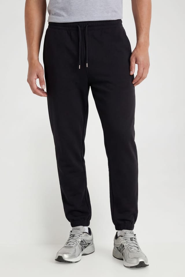 CICAY CICAY Men's Elastic Hem Joggers - Cotton Blend Tapered Fit in Black - 2
