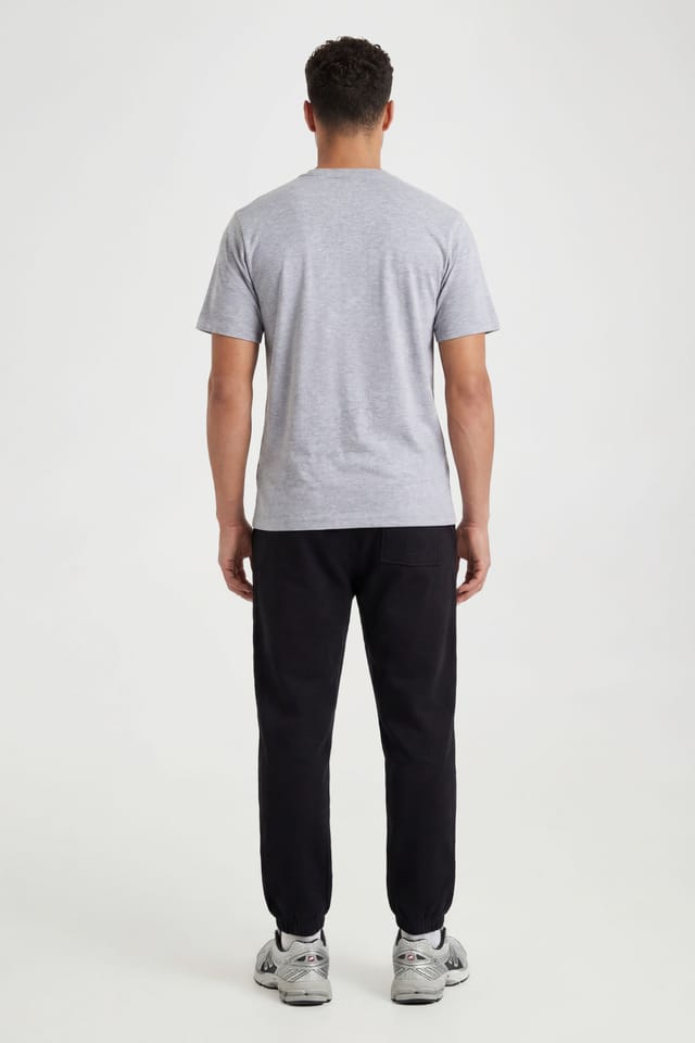 CICAY CICAY Men's Elastic Hem Joggers - Cotton Blend Tapered Fit in Black - 3