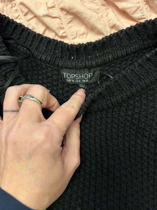 Topshop Topshop embellished shoulder jumper