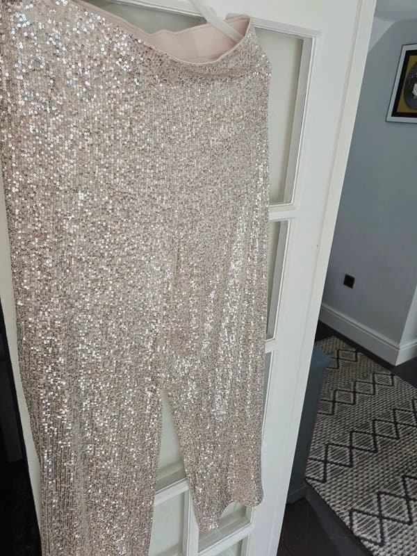 New Look New Look Sequin Wide Trousers