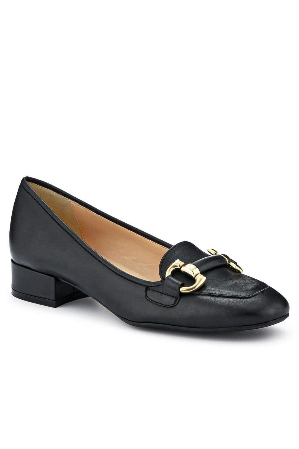 Jones Bootmaker Jones Bootmaker Women's Editta Smart Leather Slip-On Shoes in Black