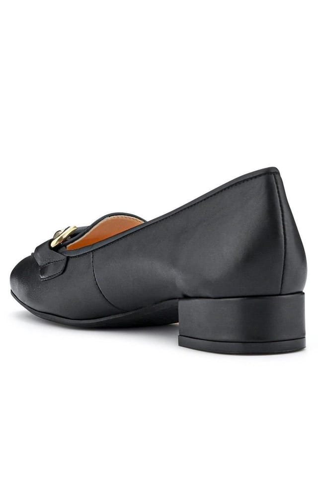 Jones Bootmaker Jones Bootmaker Women's Editta Smart Leather Slip-On Shoes in Black - 3