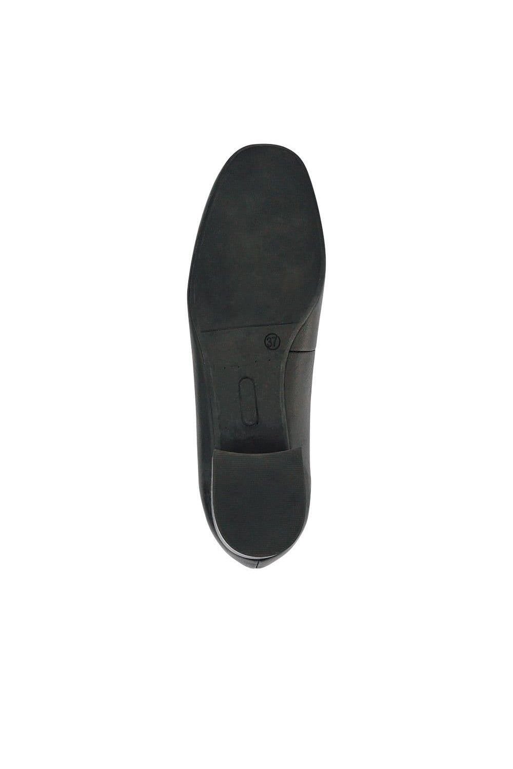 Jones Bootmaker Jones Bootmaker Women's Editta Smart Leather Slip-On Shoes in Black - 4