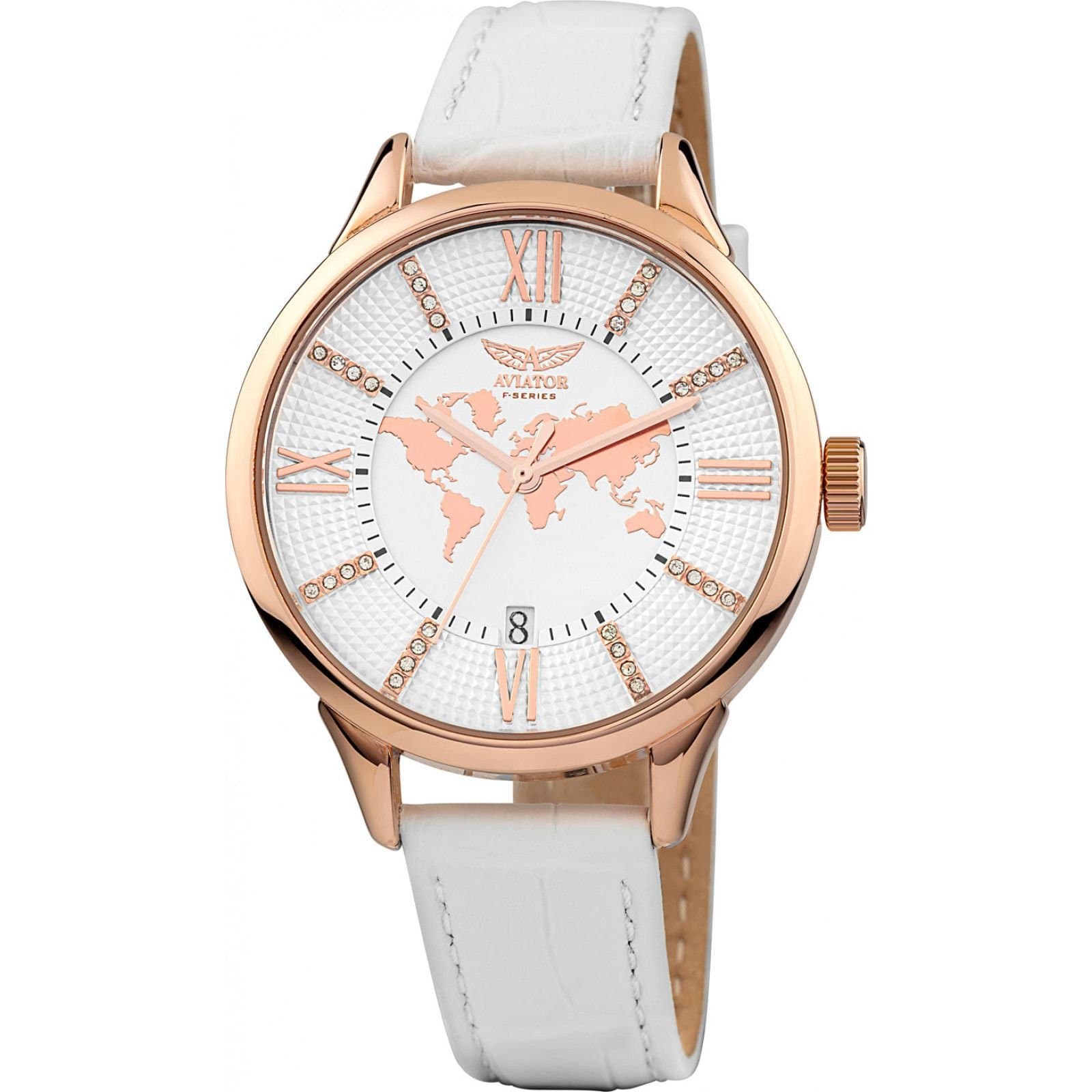 Aviator Aviator Women's AVW8636L14 39mm Quartz Watch in White