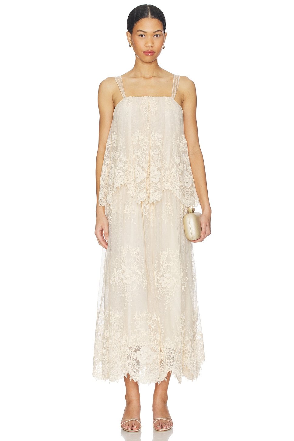 revolve Luna Tiered Lace Slip - 1