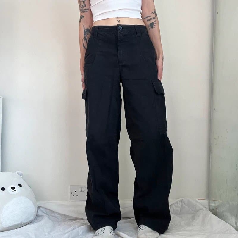 ASOS Design ASOS Design Black Cargo Pants 8