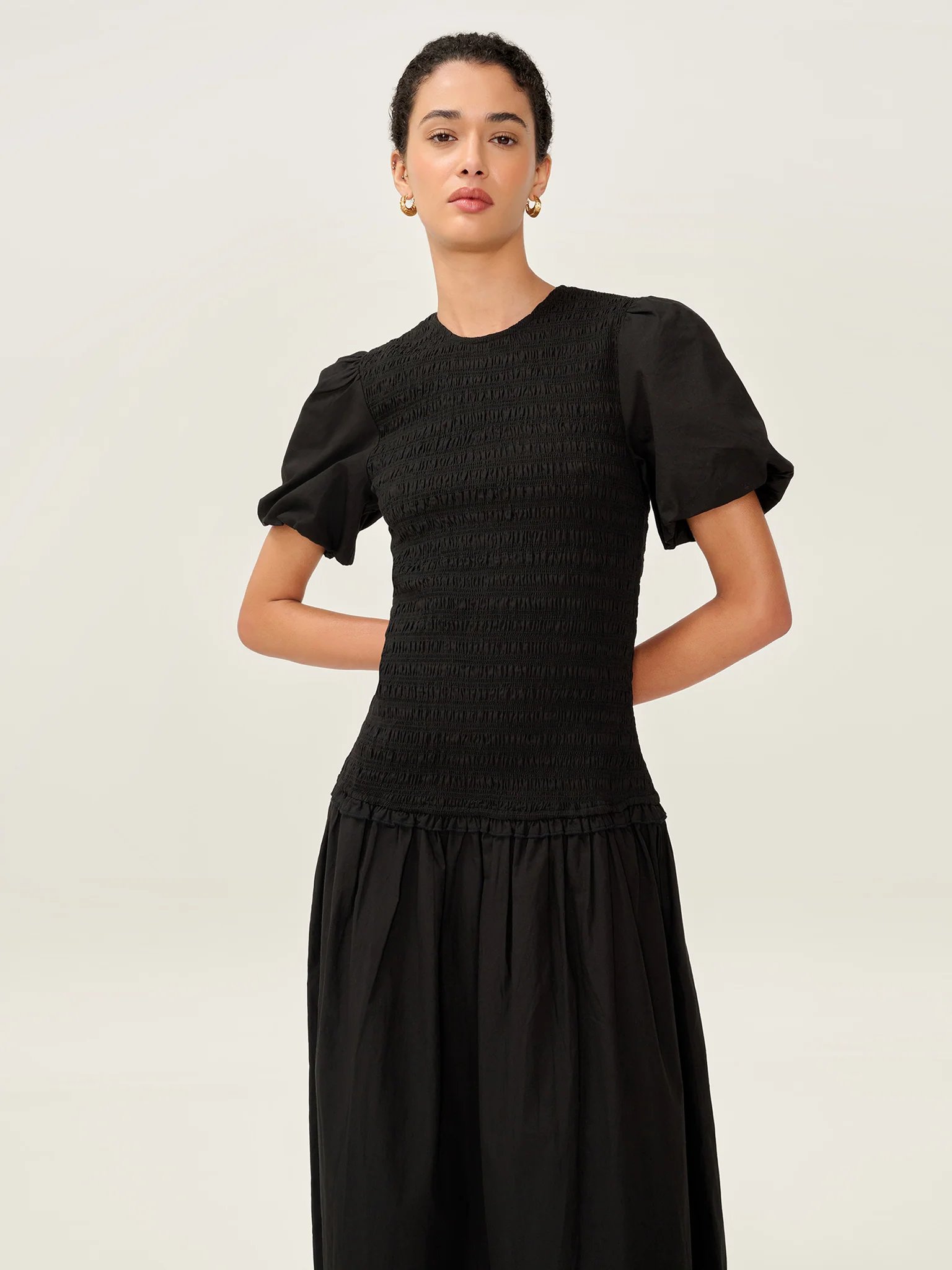 OMNES Aria Dress in Black - 3