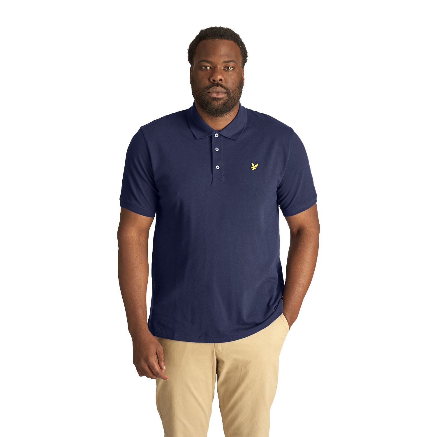 Lyle & Scott Lyle & Scott Men's Plain Plus Polo Shirt in Navy - 3