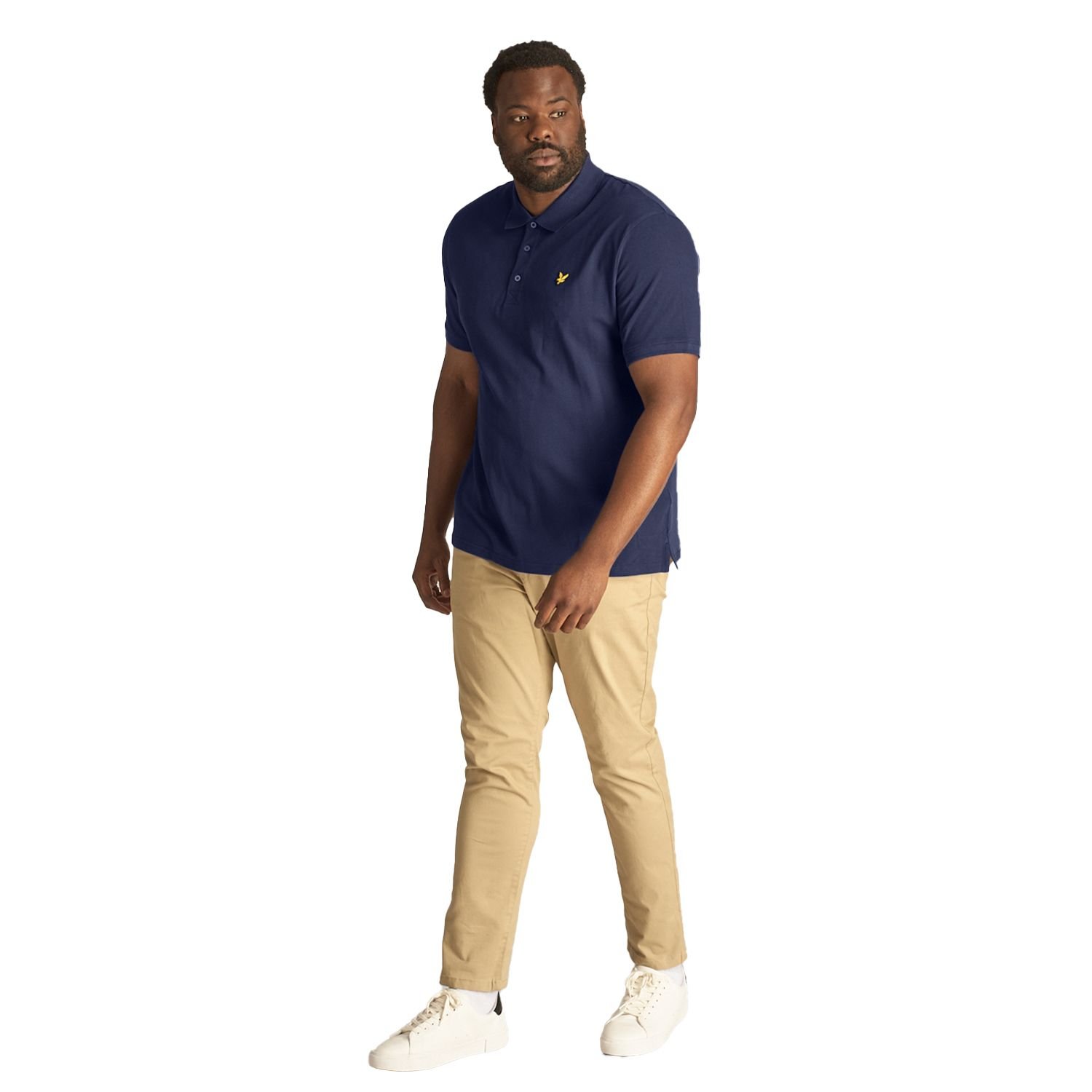 Lyle & Scott Lyle & Scott Men's Plain Plus Polo Shirt in Navy - 4