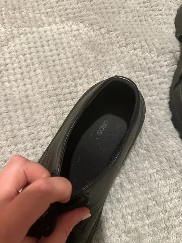 ASOS ASOS black chunky flat shoes