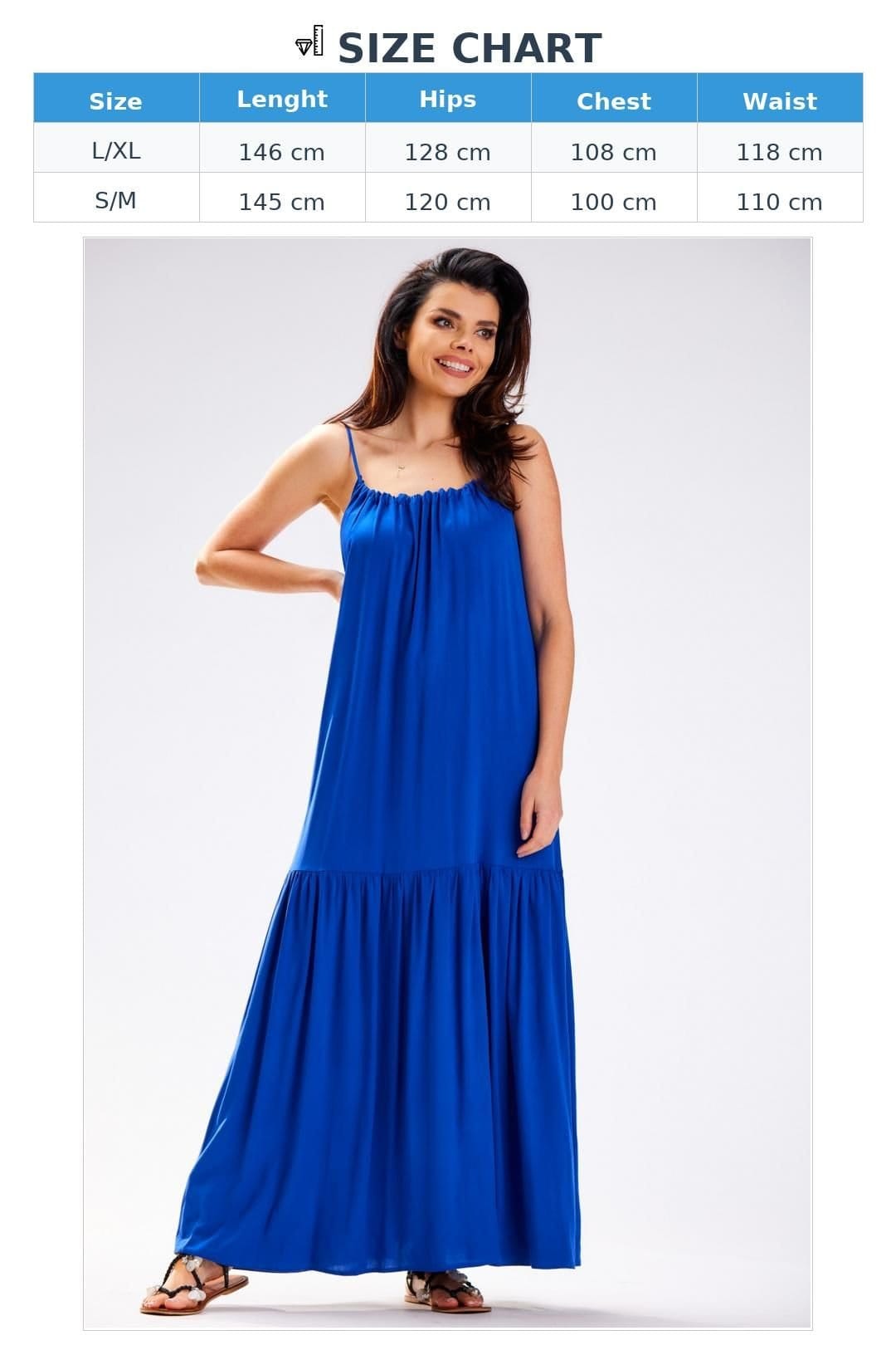 Love Lace Love Lace Women's Oversized Back Neckline Ruffle Summer Dress in Blue - 4