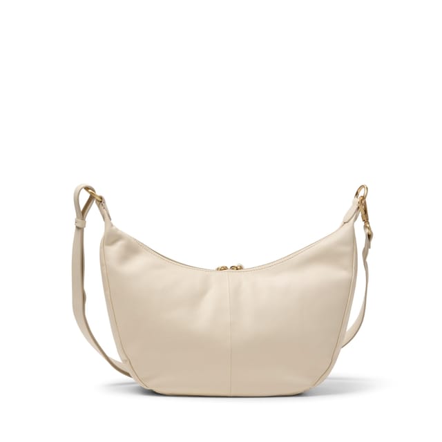 Clarks Clarks Women's Willow Moon Cream Leather Shoulder Bag, Cross Body Bag - 2