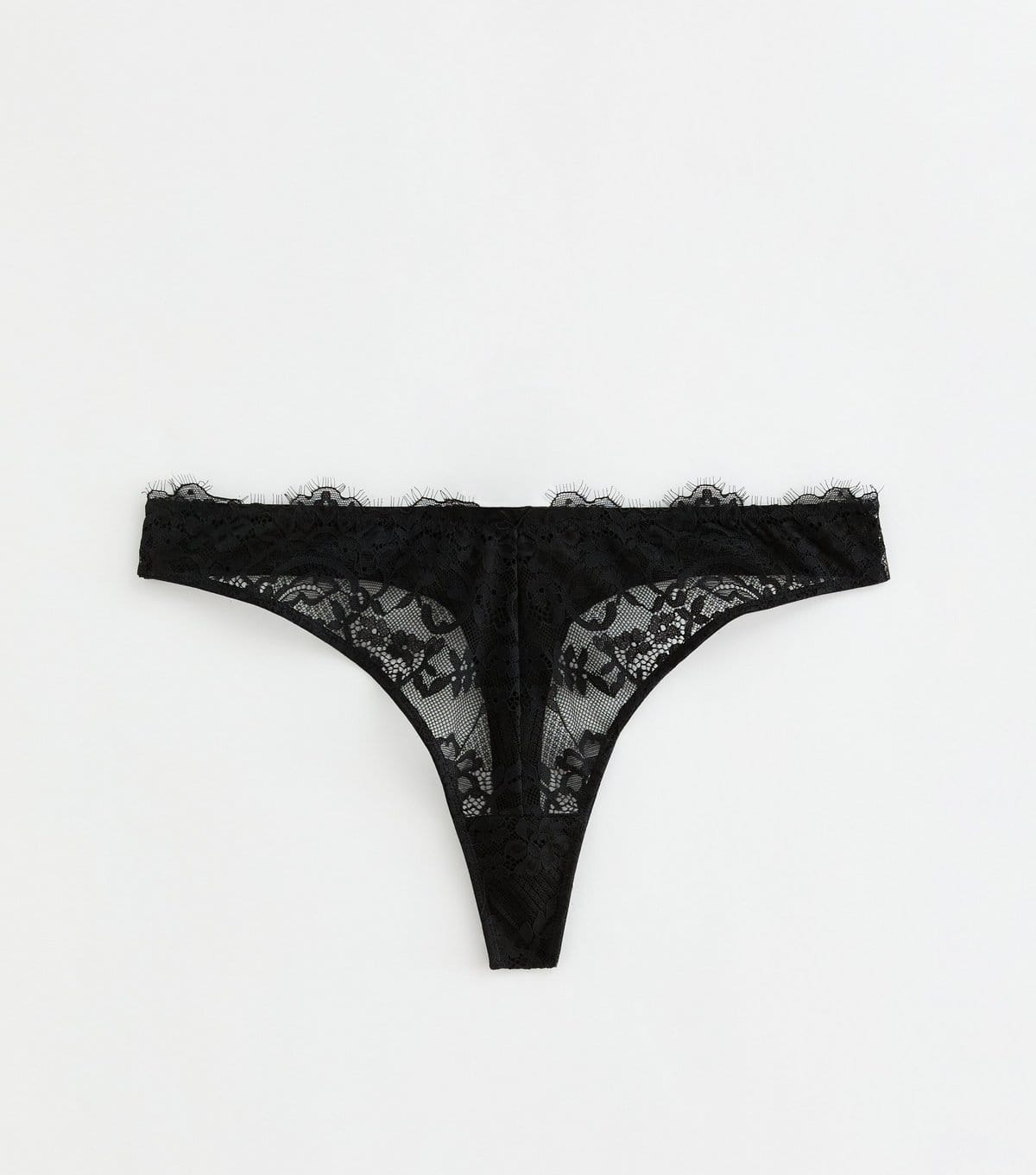 New Look Black Lace Thong
