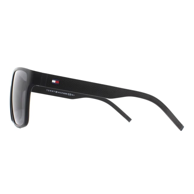 Tommy Hilfiger Tommy Hilfiger Men's Square Matte Black Grey Sunglasses - 3