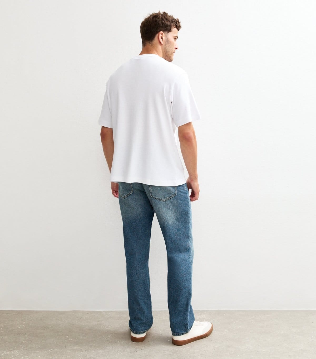 Only and Sons Men's Blue Straight Leg Denim Jeans Only and Sons New Look - 4