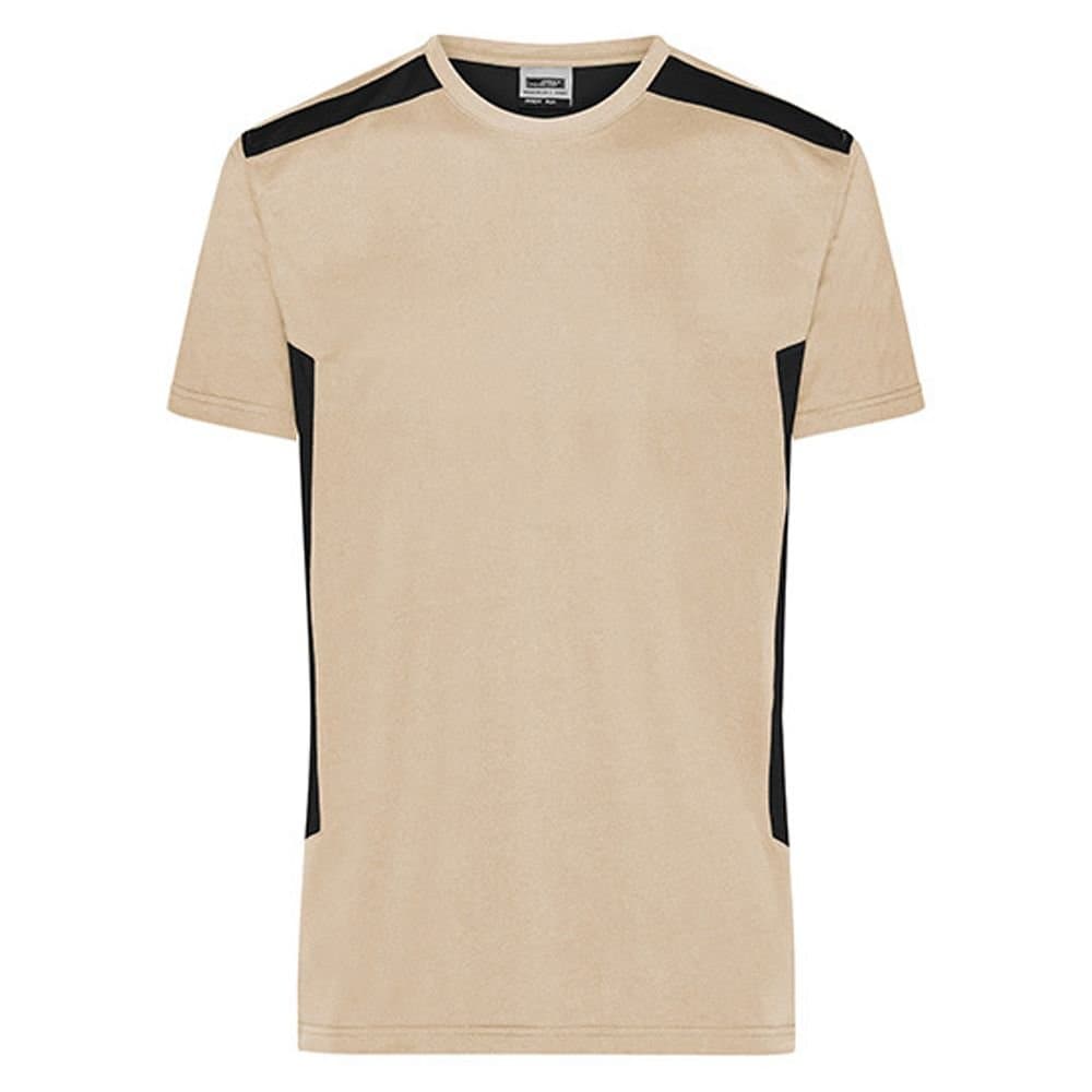 James and Nicholson James and Nicholson Men's Workwear Strong T-Shirt in Stone