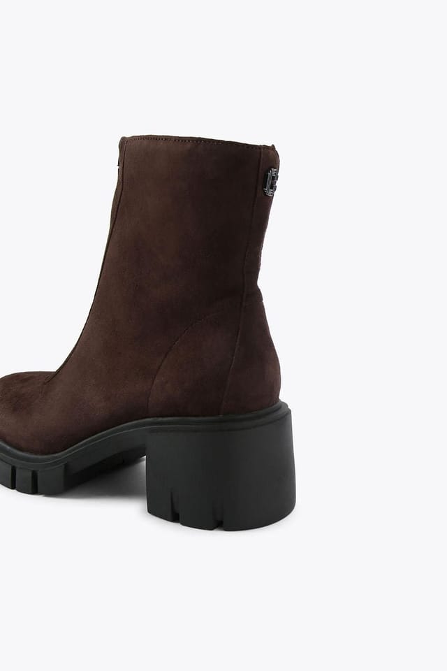 Carvela Carvela Women's 'Ignite Zip' Suede Boots in Brown - 3