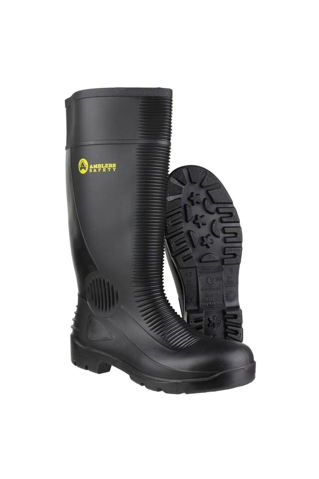 Amblers Amblers Men's 'FS100' Safety Wellington Boots in Black - 3