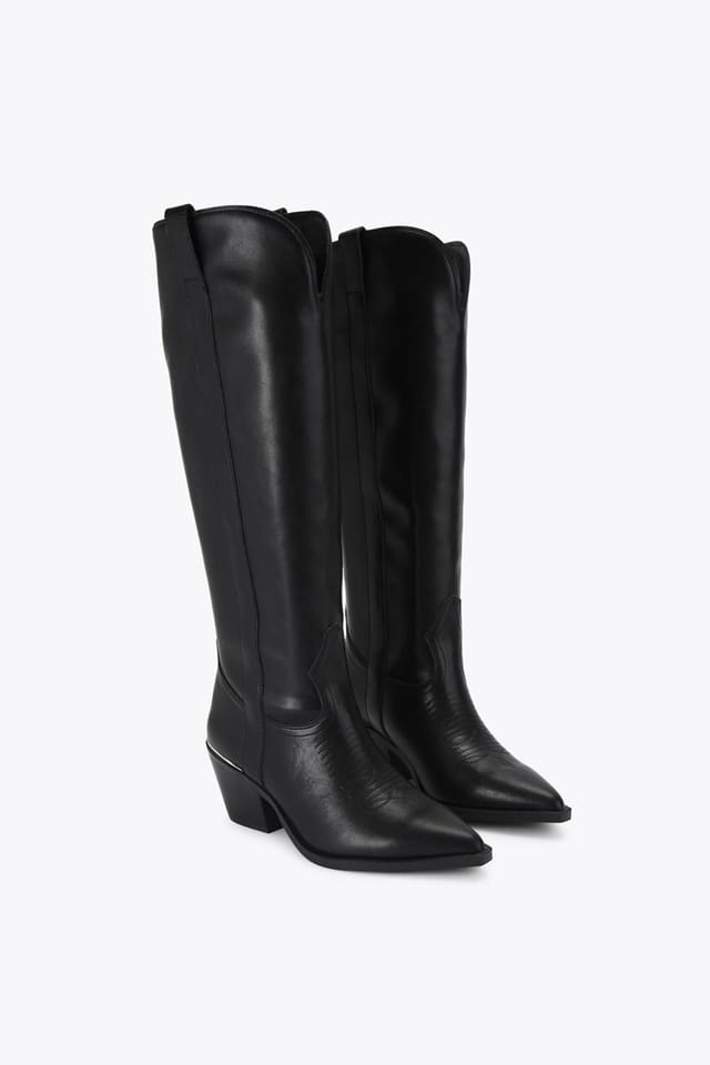 Steve Madden STEVE MADDEN Women's 'Spiral 05 O' Leather Boots in Black - 2