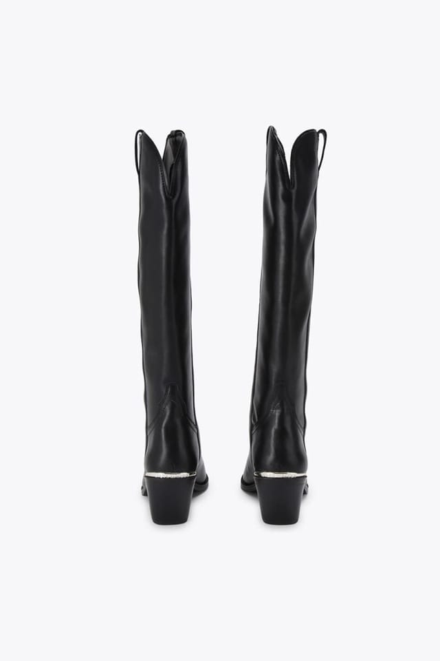 Steve Madden STEVE MADDEN Women's 'Spiral 05 O' Leather Boots in Black - 3