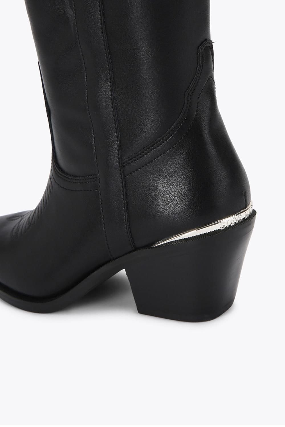 Steve Madden STEVE MADDEN Women's 'Spiral 05 O' Leather Boots in Black - 4