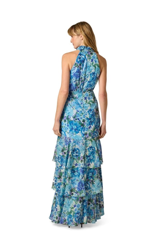 Adrianna Papell Adrianna Papell Women's Glazed Chiffon Gown - 3