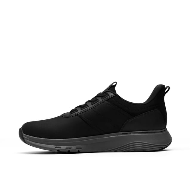 Clarks Clarks Men's Motion Trek LX Black Leather Trainers, Lace Up - 2