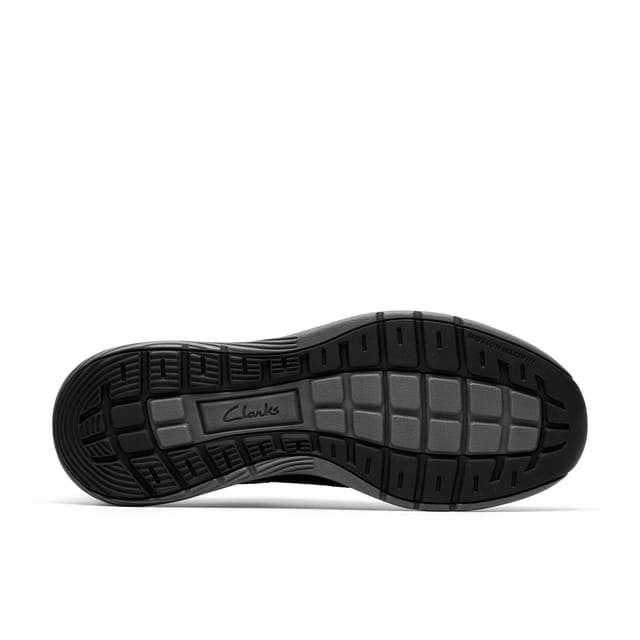 Clarks Clarks Men's Motion Trek LX Black Leather Trainers, Lace Up - 3