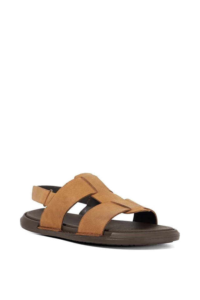 Dune London Dune London Men's 'Izan' Leather Sandals in Brown - 2
