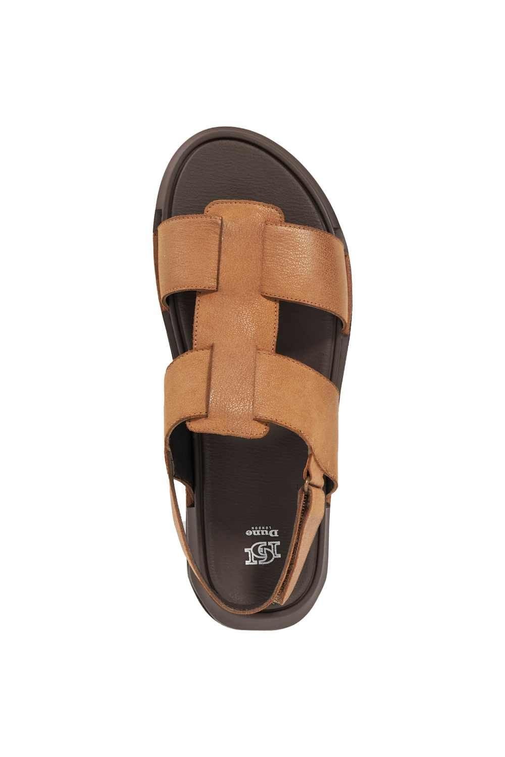 Dune London Dune London Men's 'Izan' Leather Sandals in Brown - 4