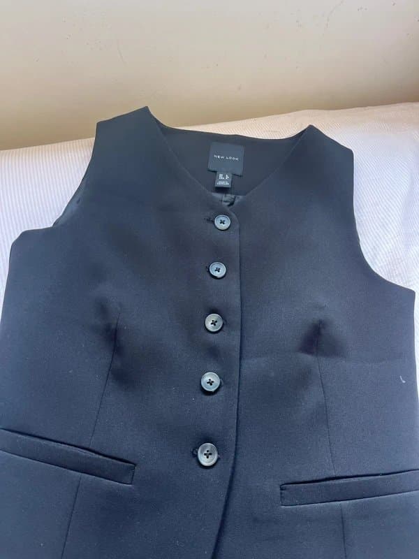 New Look Black Waistcoat