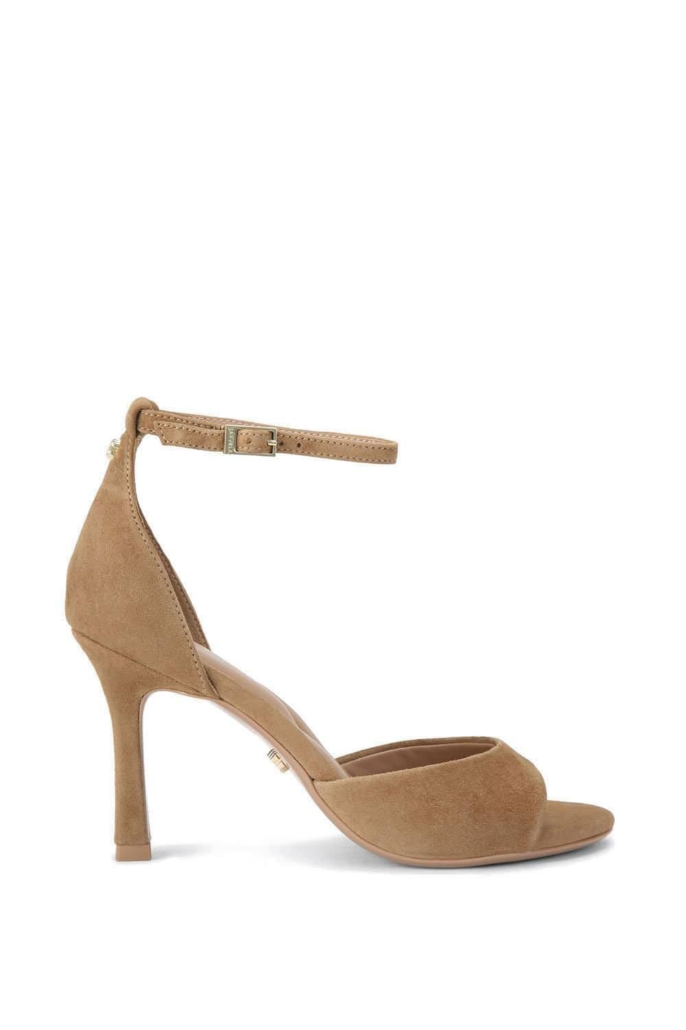 Carvela Carvela Women's 'Corletta Sandal' Suede Heels in Taupe