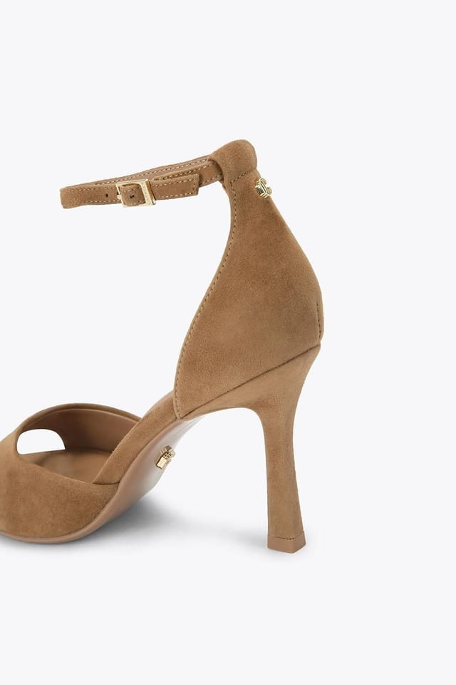 Carvela Carvela Women's 'Corletta Sandal' Suede Heels in Taupe - 3