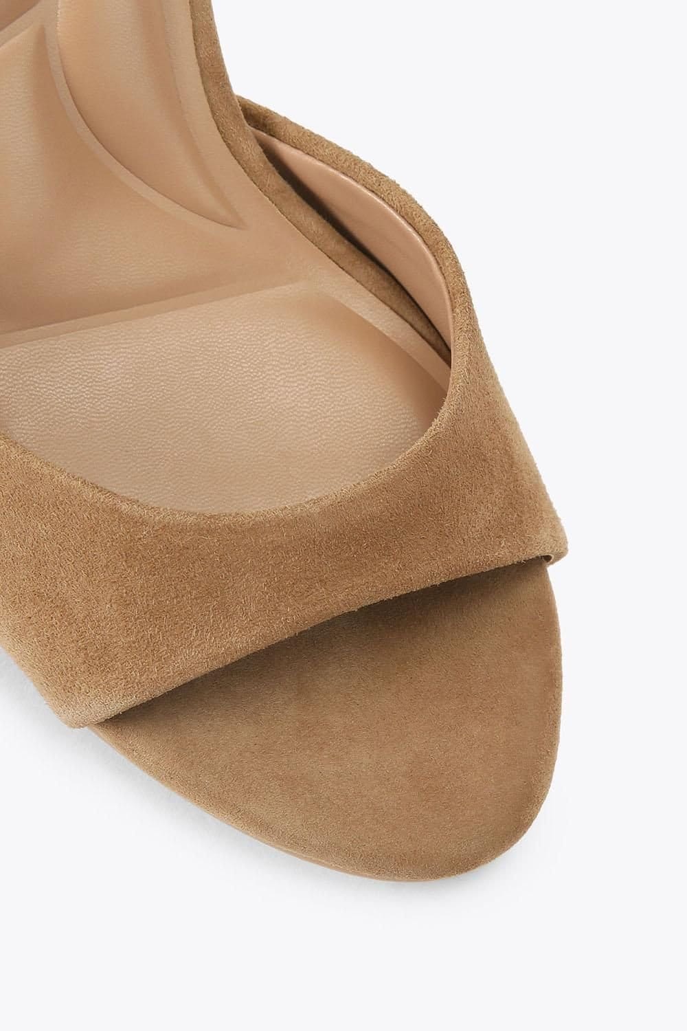 Carvela Carvela Women's 'Corletta Sandal' Suede Heels in Taupe - 4