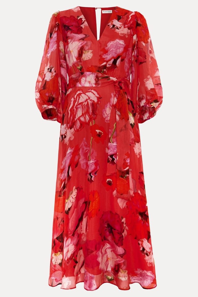 Phase Eight Phase Eight Women's Federica Midi Dress in Red - 2