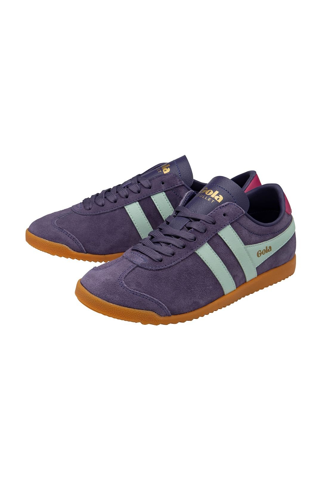 Gola Classics Gola Classics Women's 'Bullet Suede' Lace-Up Trainers in Plum - 3