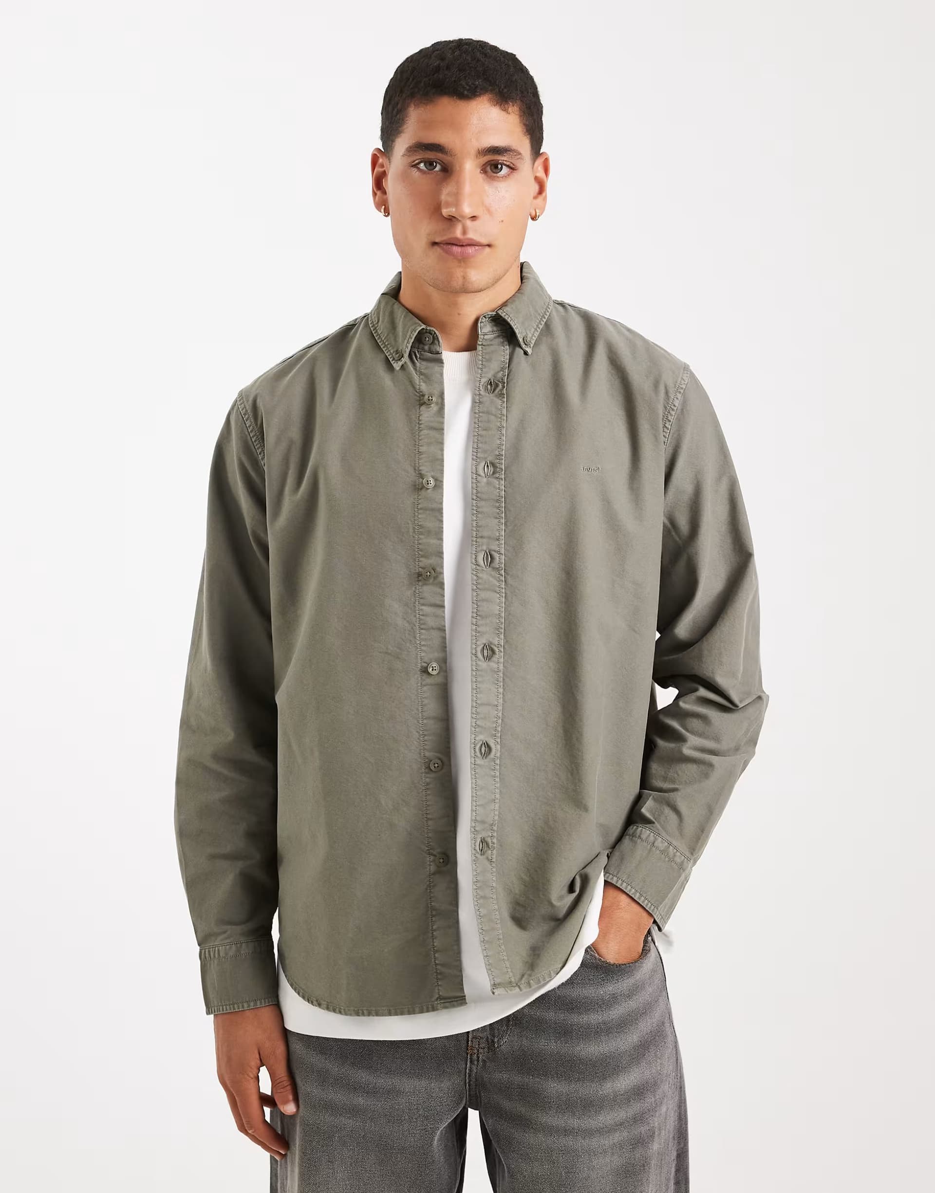 ASOS ASOS Levi's Khaki Long Sleeve Shirt