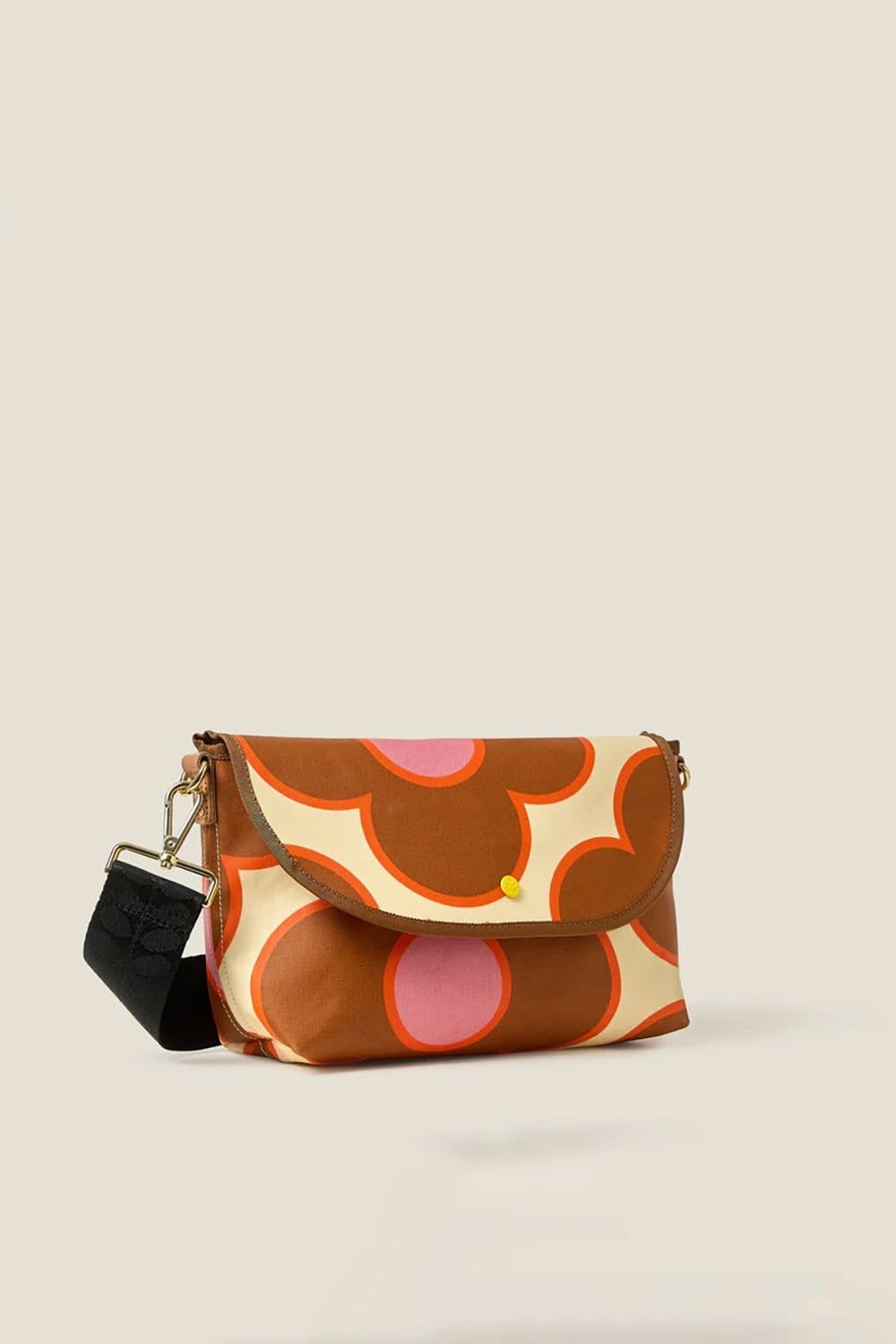 Orla Kiely Orla Kiely Women's Acre Satchel - Flower Spot Persimmon in Brown - 4