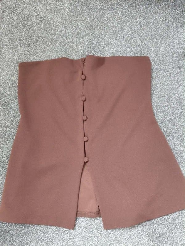 ASOS ASOS chocolate brown corset top