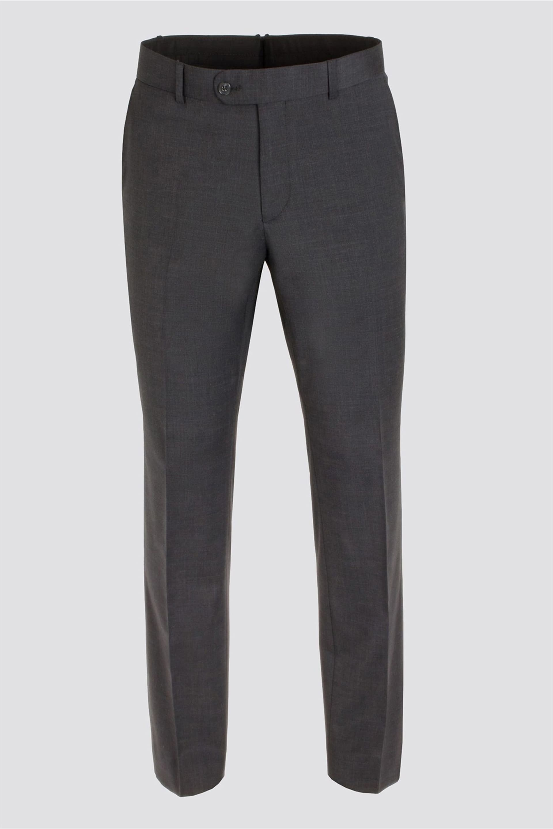 Scott Scott Men's Regular Suit Trousers in Dark Grey
