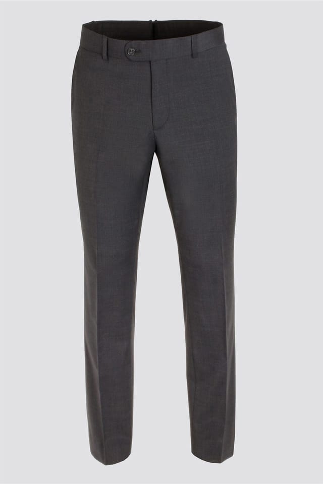 Scott Scott Men's Regular Suit Trousers in Dark Grey - 2
