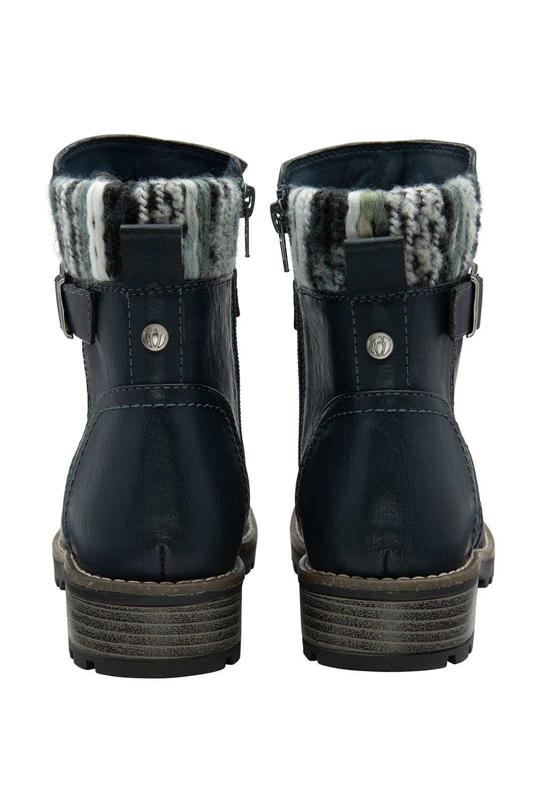 Lotus Lotus Women's 'Triana' Zip-Up Ankle Boots in Navy - 3