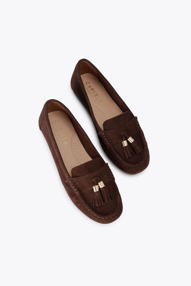 Carvela Carvela Women's 'Fiasco' Leather Flats in Brown - 2
