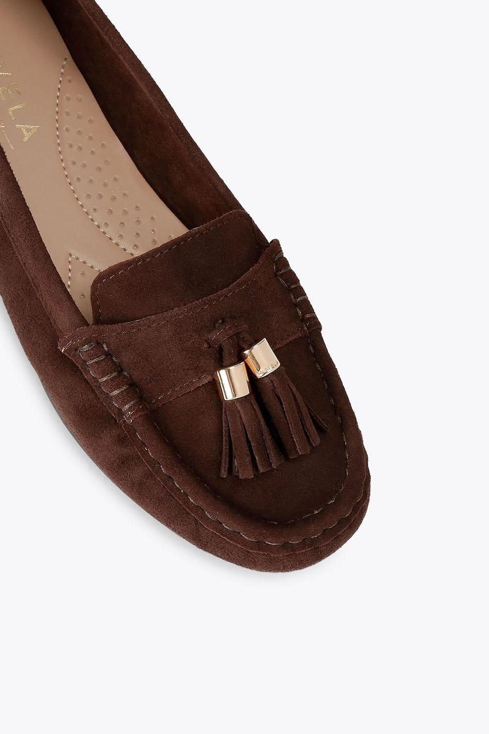 Carvela Carvela Women's 'Fiasco' Leather Flats in Brown - 4