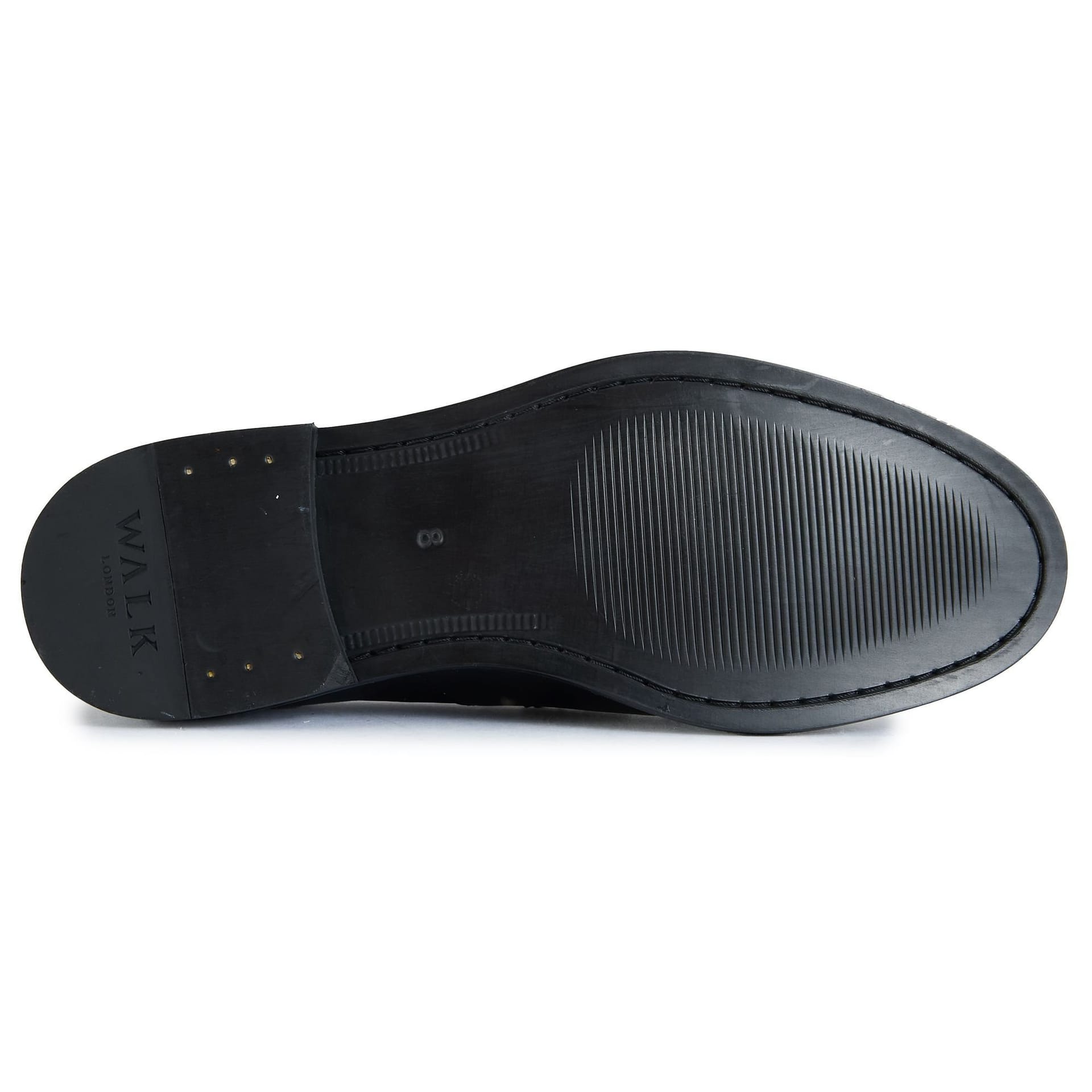 WALK LONDON Walk London Men's Putney Tassel Shoes in Black - 4