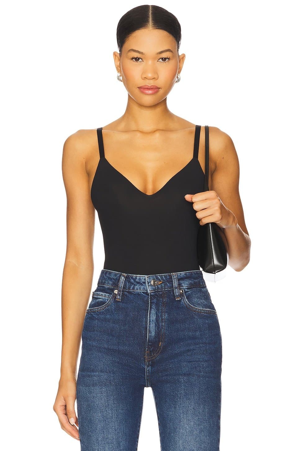 revolve Revolve Black Stretchy Tank Bodysuit