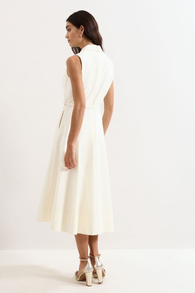 Phase Eight Phase Eight Women's Ariane Shirt Dress in Warm White - 3
