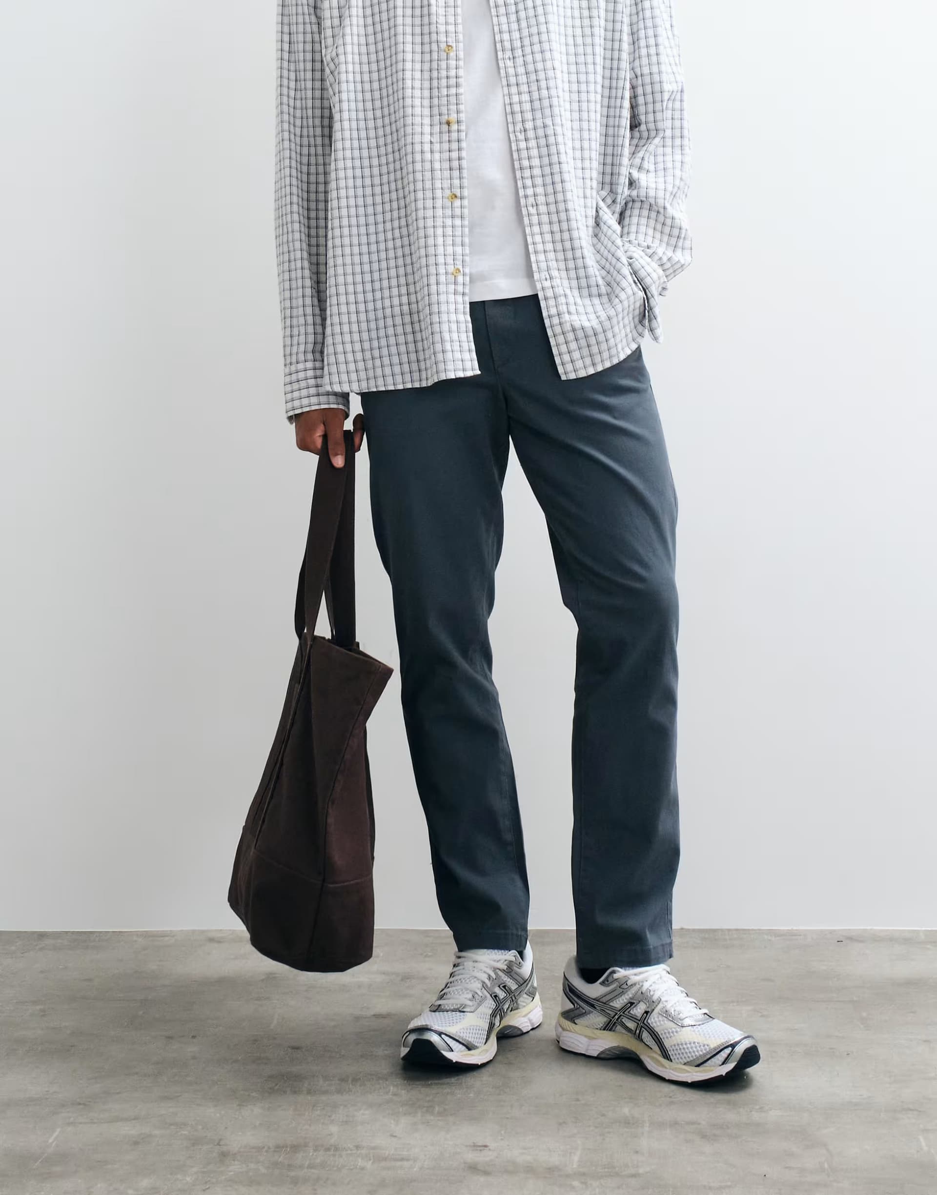 ASOS Jack & Jones Grey Slim Fit Chinos